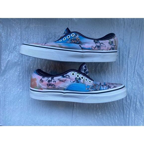 Vans Women’s Shoe Disney Mickey Mouse Minnie Goofy Hawaiian Aloha Sz 8.5 US - Picture 7 of 10